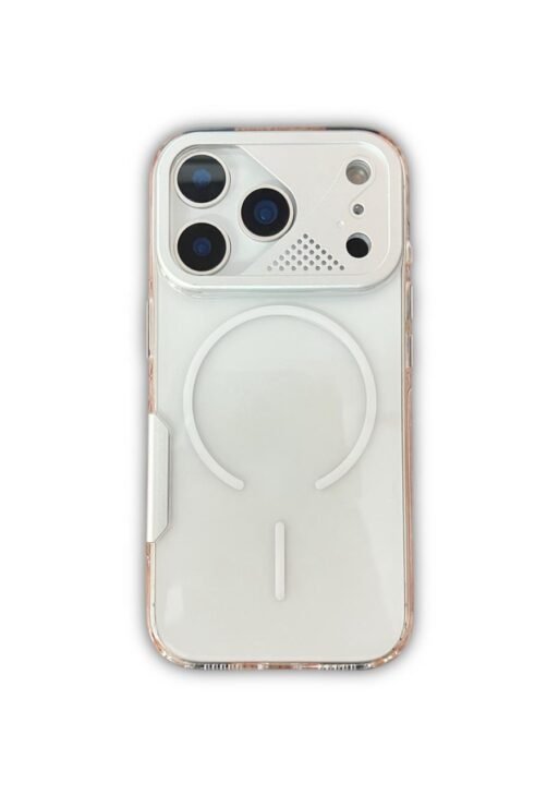 iPhone 17 Pro/ Pro Max Luxury Silver Frame Clear Hybrid