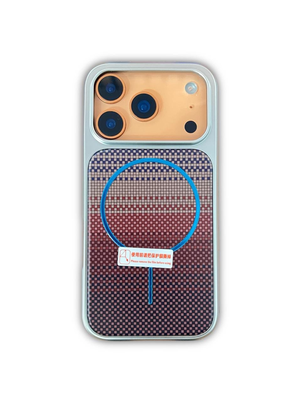 iPhone 17 Pro/ Pro Max Grid Pattern MagSafe Case