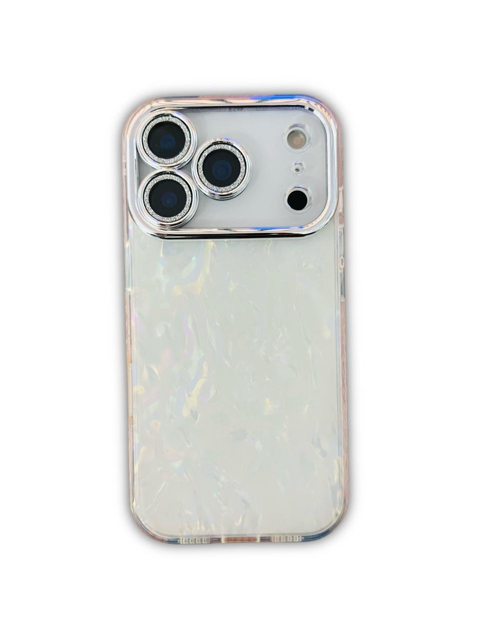 iPhone 17 Pro/ Pro Max Iridescent Pearl Shell Hybrid Case