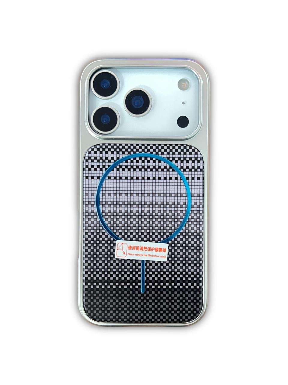 iPhone 17 Pro/ Pro Max Magnetic Carbon Fiber Pattern Hybrid Case