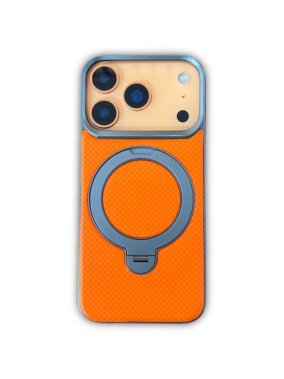 iPhone 17 Pro/ Pro Max Magnetic Ring-Stand Carbon Fiber Case