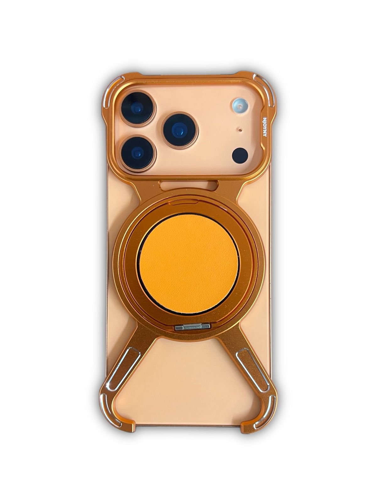iPhone 17 Pro/ Pro Max Magnetic Ring X-Frame Metal Bumper