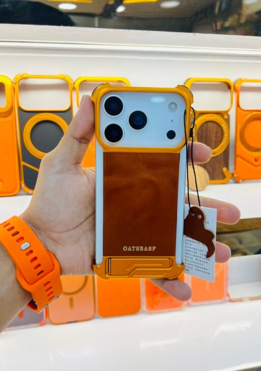 Leather metal case