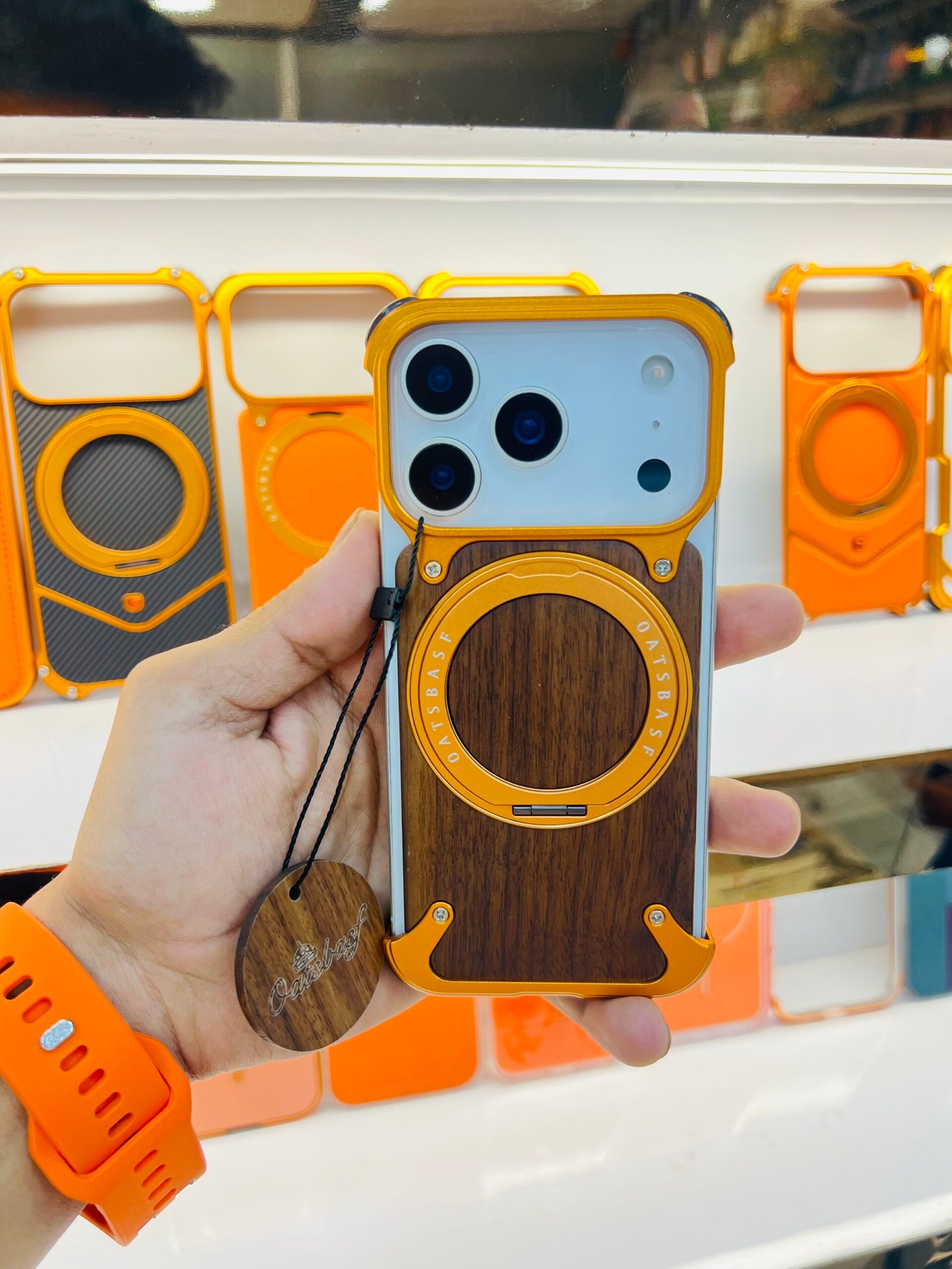 Wooden metal case