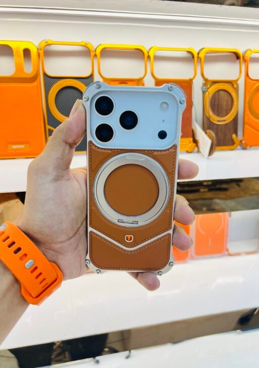 Leather metal case