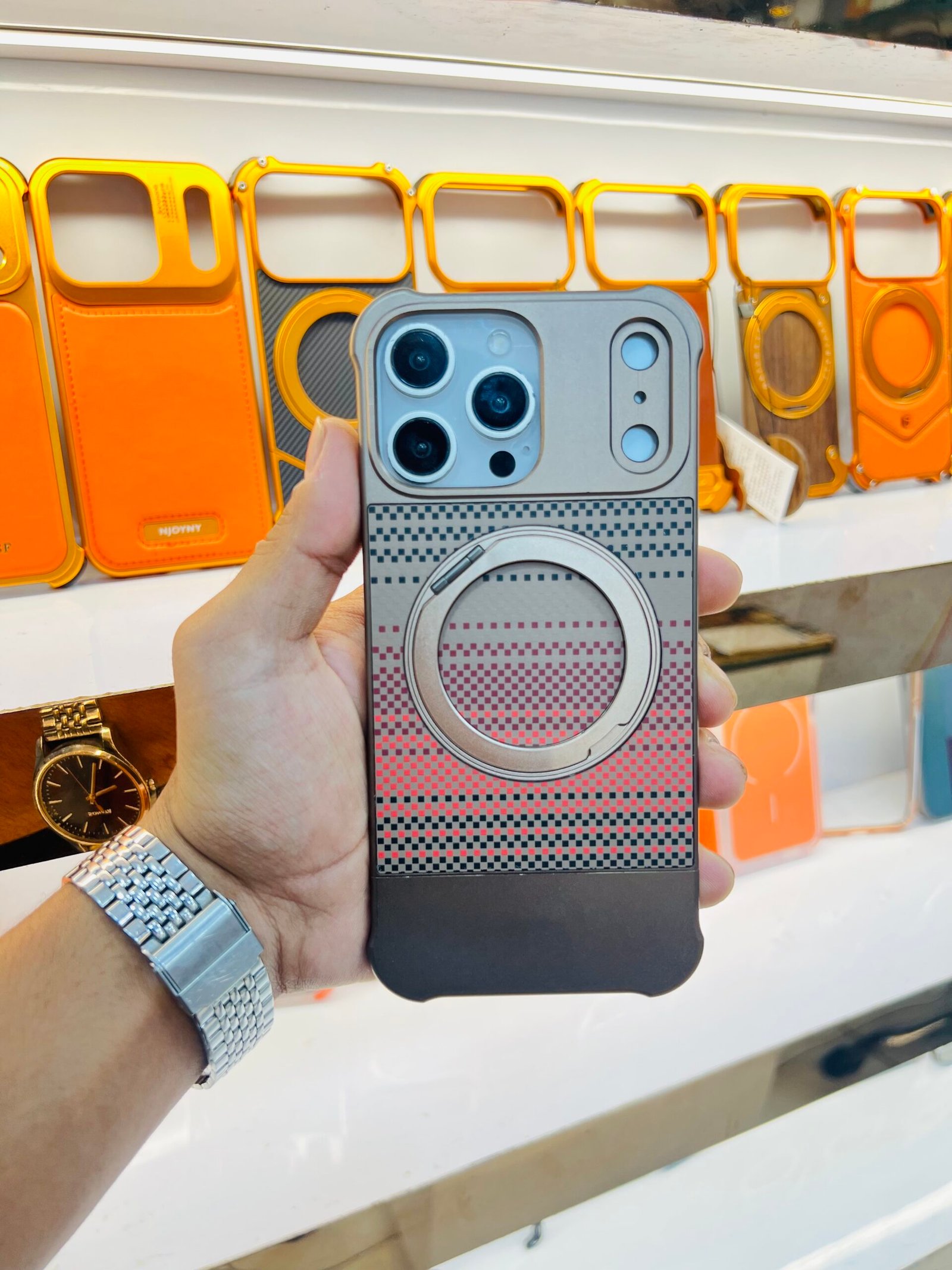 Carbon metal case