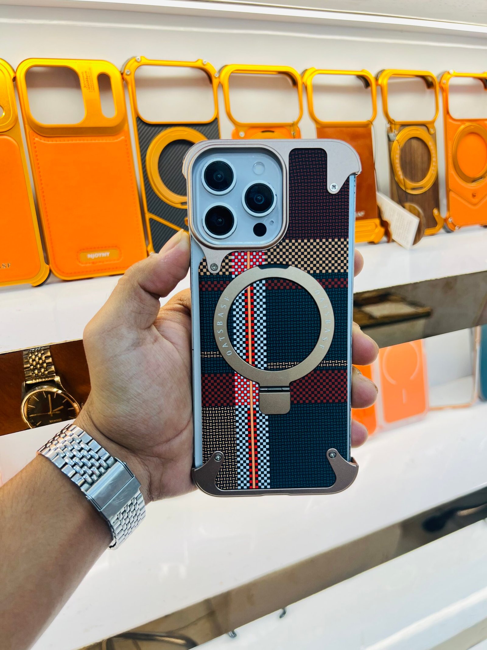 Carbon design metal case