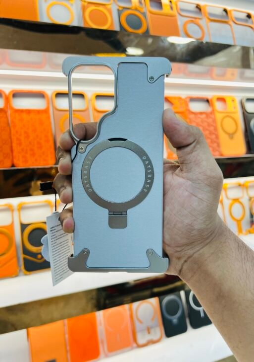 Leather matte metal case